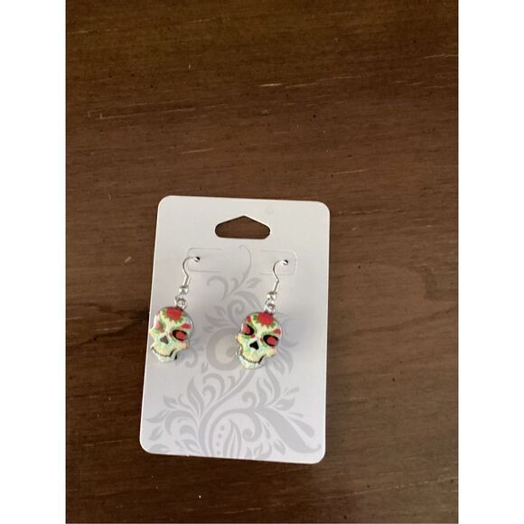 Sugar Skull Earrings - Picture 1 of 2